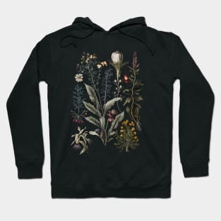 Dark Academia Botanical Poster Hoodie